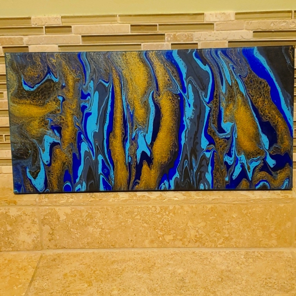 Originally acrylic paintings.